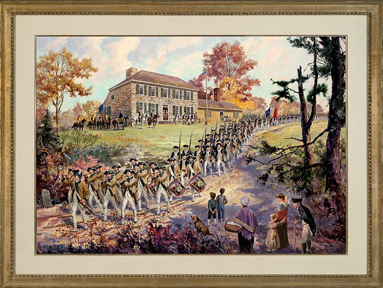 The Last Great March, 1782 — framed painting